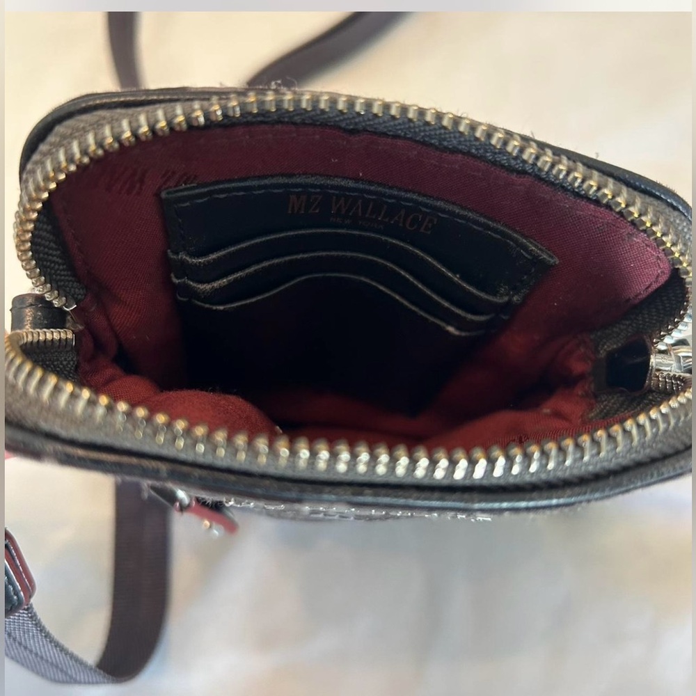 MZ Wallace Leopard Print Small Crossbody Bag - Picture 8 of 9